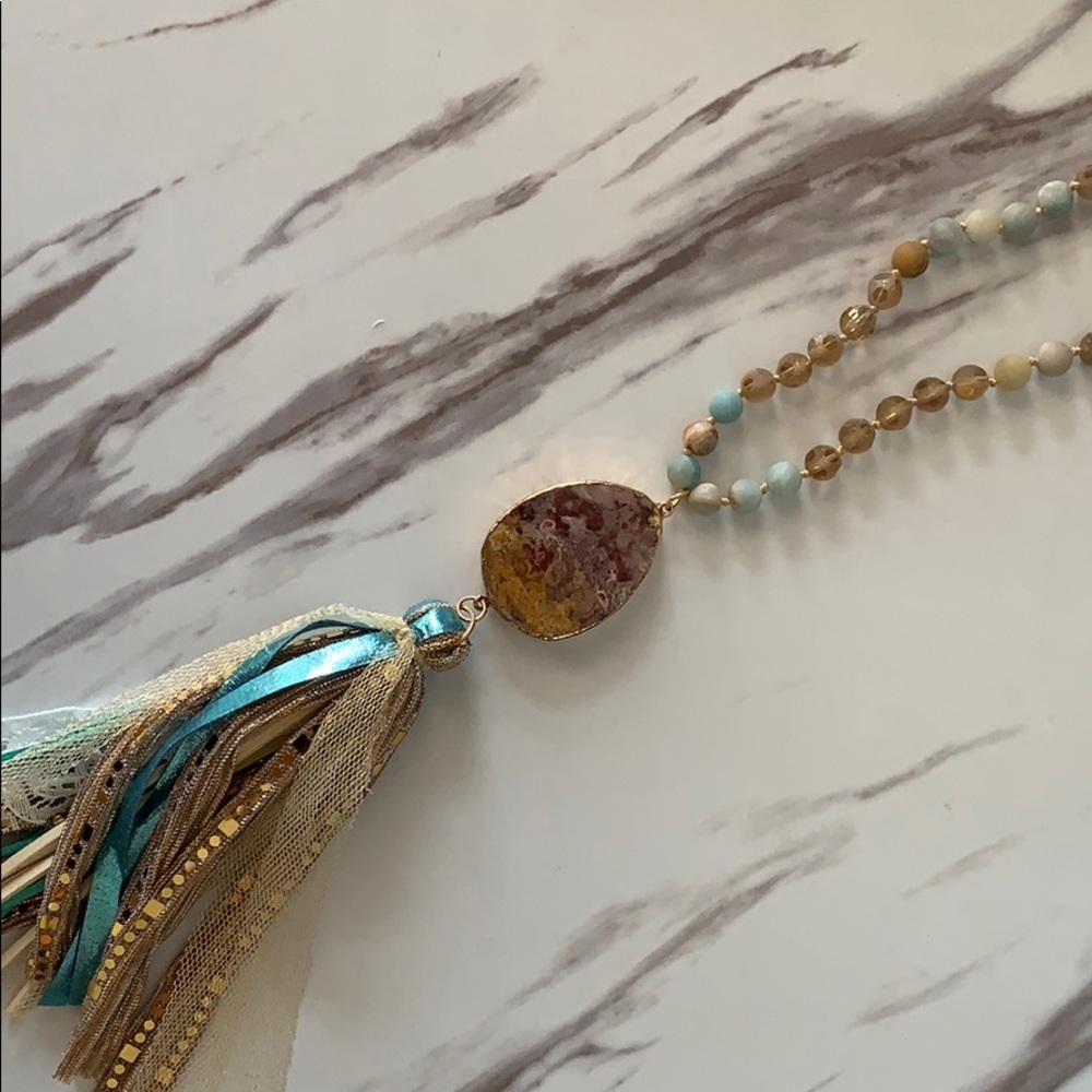 Long statement Necklace